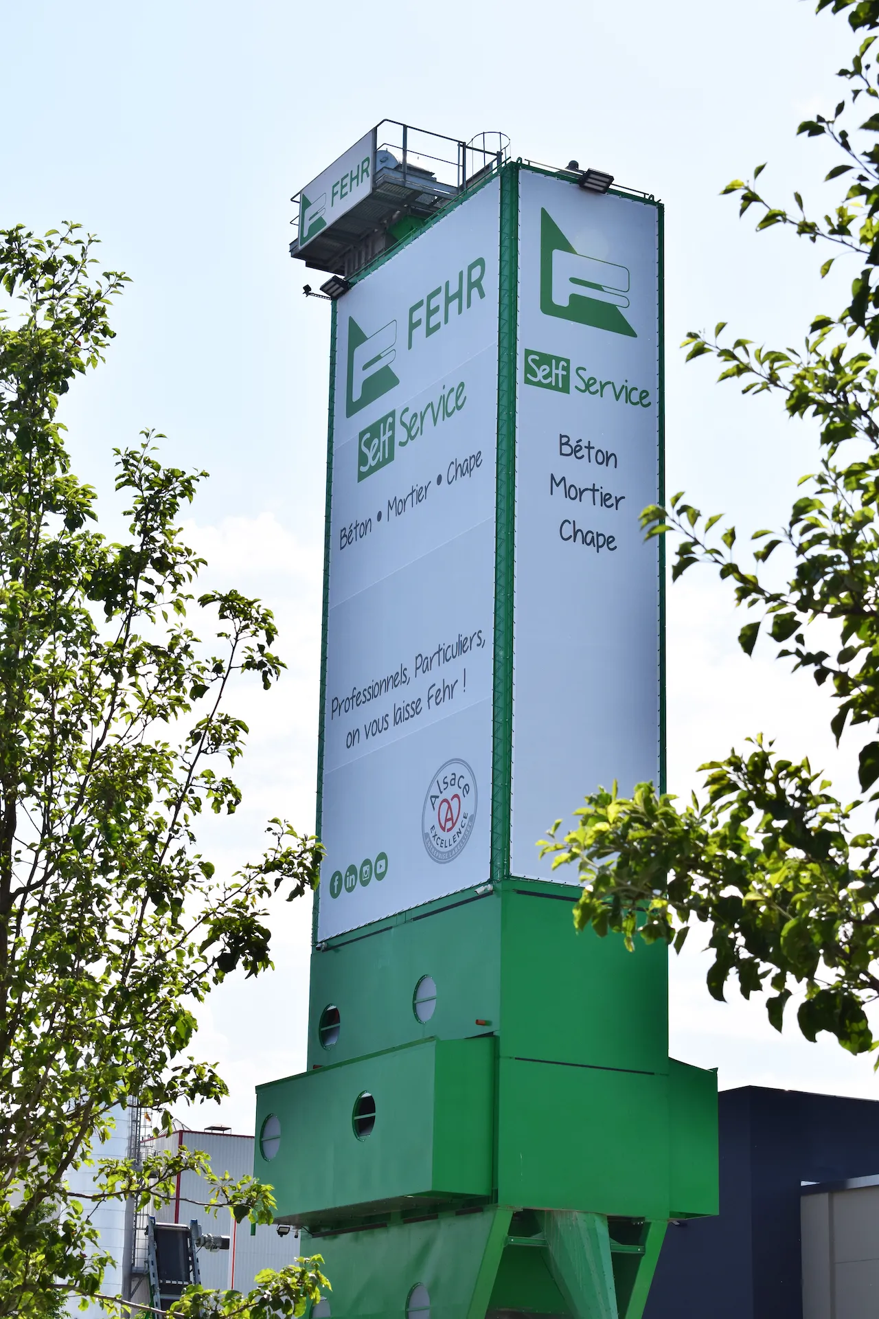 Distribution automatique de béton NF, mortier et chape